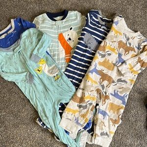 Lot of 6 Carters Sleepers 12M